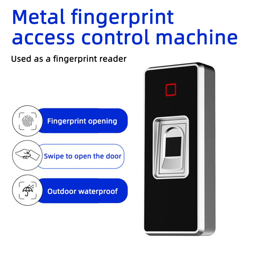 F6 Waterproof Metal Case RFID ID EM Standalone Access Controller 500 Users 200 Fingerprint Access Control System