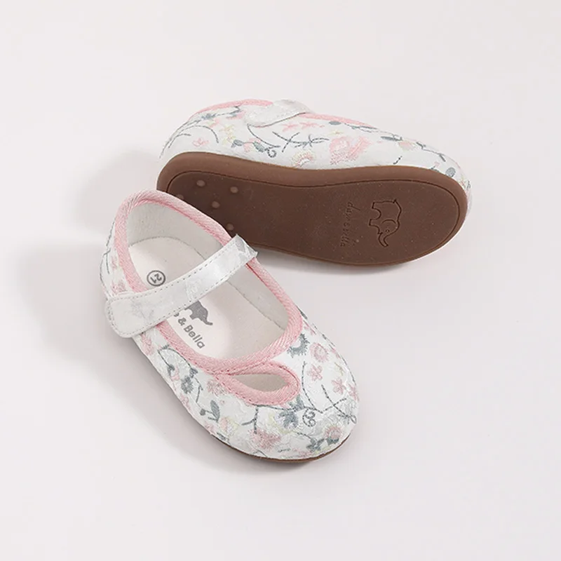 DBM17259 Dave Bella spring fashion baby girls floral leather shoes children girls shoes