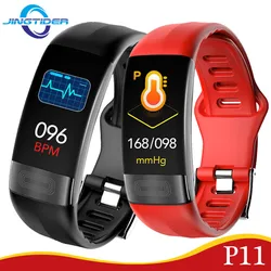 P11 스마트 워치 남자 적당 추적자 팔찌 ECG HRV 스포츠 Smartwatch 여자 IP67 방수 PK M6 M5 Xiaomi oppo를위한 똑똑한 악대