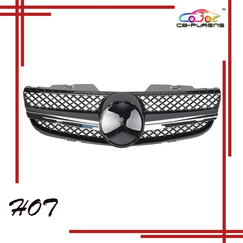 

For Mercedes Benz SL-Class R230 SL Style Front Racing Center Grille 2006 2007 2008 Front Bumper Grill