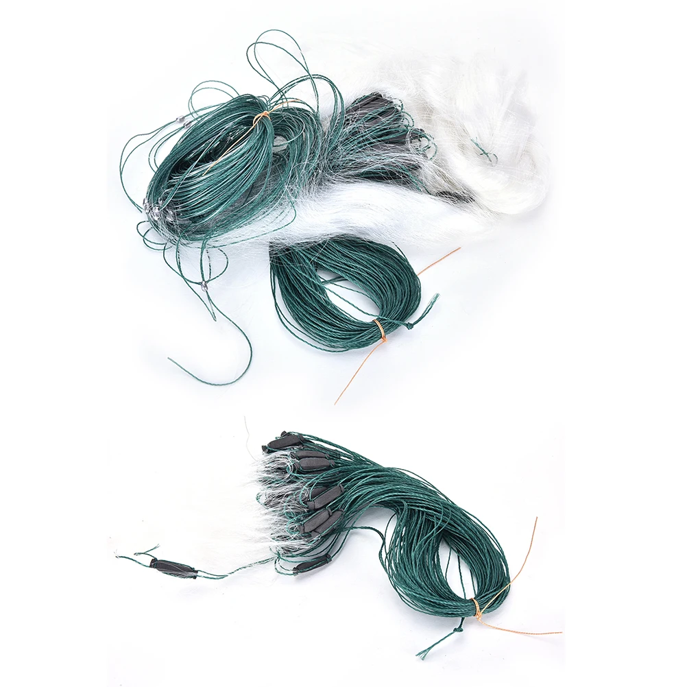 Monofilamento Gill Rede de Pesca com Float Fish Trap, Nylon Rede De Pesca, 3 Camadas, Ferramentas Acessórias, Venda quente, 1Pc, 25m