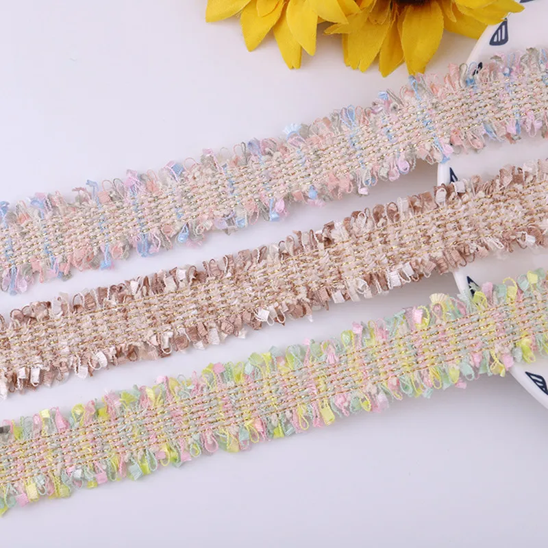 Colourful Embroidered Lace Net Ribbons Fabric Trim DIY Sewing Handmade Craft Materials