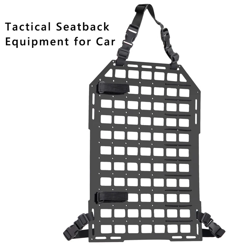 

Tactical Car Seat Back Organizer Insert Panel Vehicle MOLLE Seatback Equipment PP Board for Airsoft Paintball Shooting Hunting