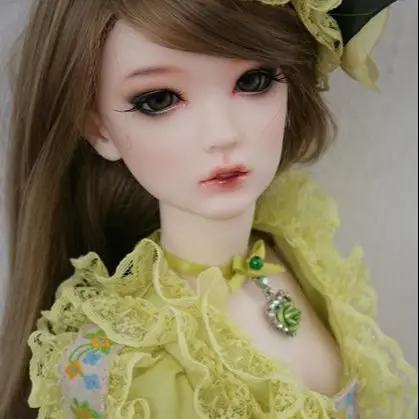 Free makeup&eyes !top quality 1/3 bjd doll Supia doll Rosy lina ver A green female manikin model recast resin doll