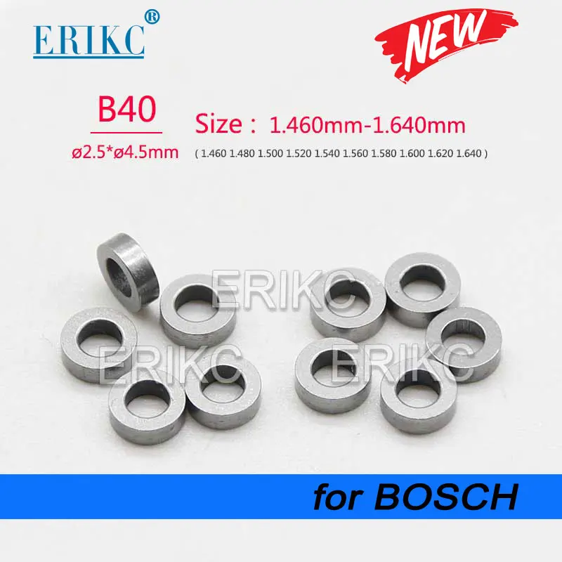 50PCS B40 Diesel Fuel Injector Adjusting Shims, Injection Calibrator Shims Washer Size 1.46mm-1.64mm for Bosch