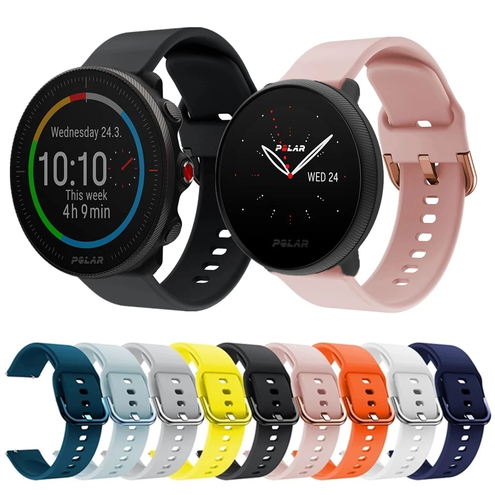 سوار سيليكون من أجل Polar ignite 2/vanage M2 سوار ساعة ذكية من أجل Polar Unite/Grit X/vanage M حزام ناعم رياضي سوار المعصم