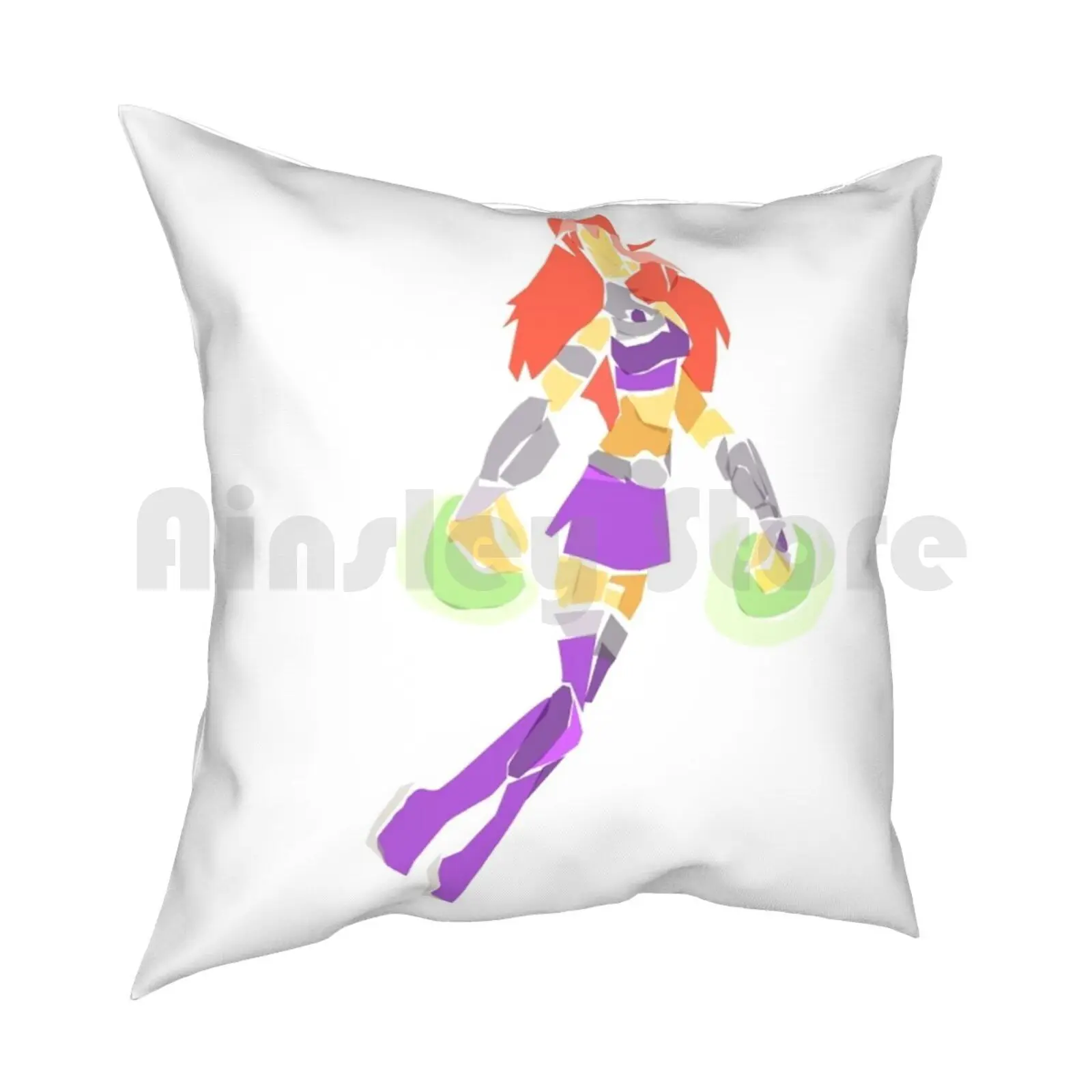 Starfire Pillow Case Printed Home Soft Throw Pillow Star Fire Comics Superhero