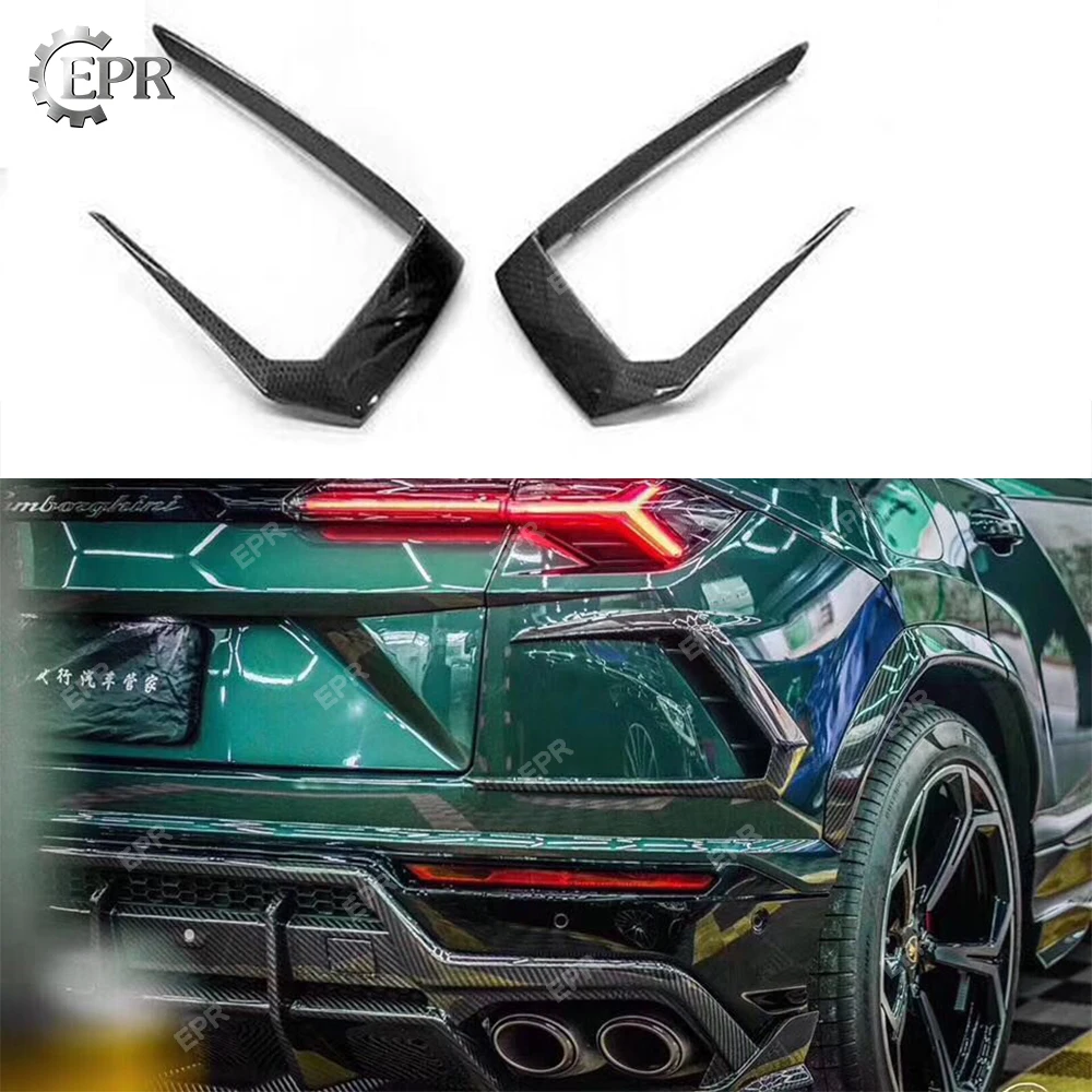 Car Top Design Rear Bumper Side Trim For Lamborghini Urus TPC Style Carbon Fiber Rear Vents Cover Body Kit Tuning URUS Racing