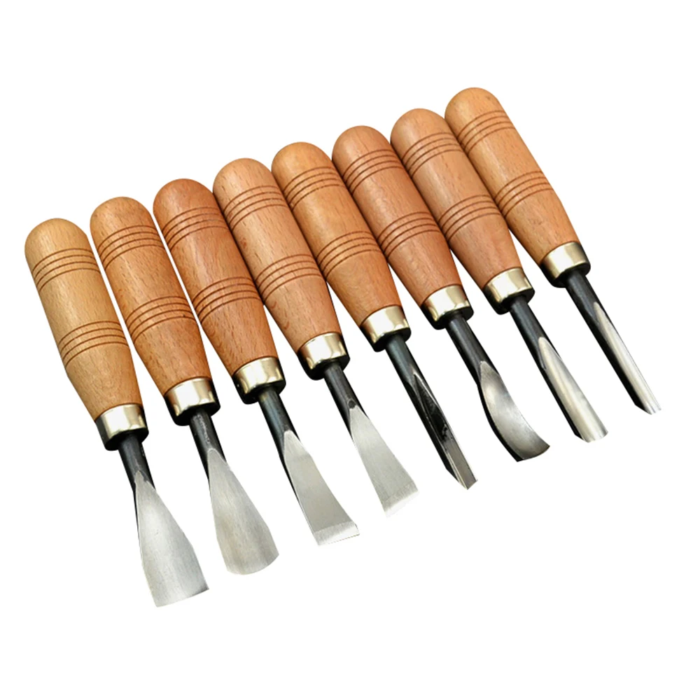 

8pcs / set For DIy Hand Wood Carving Tools Chip Detail Chisel set Knife tool Hand Tools Chisel Set