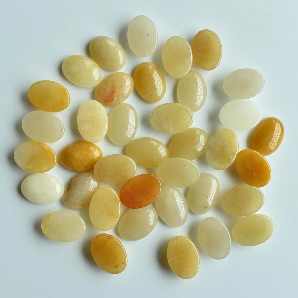 Mode Großhandel 50 Stück/Lot Ovaler Naturstein Gemischter Cabochon 13x18mm Schmuck- & Kleidungszubehör Kostenloser Versand – Detail 22