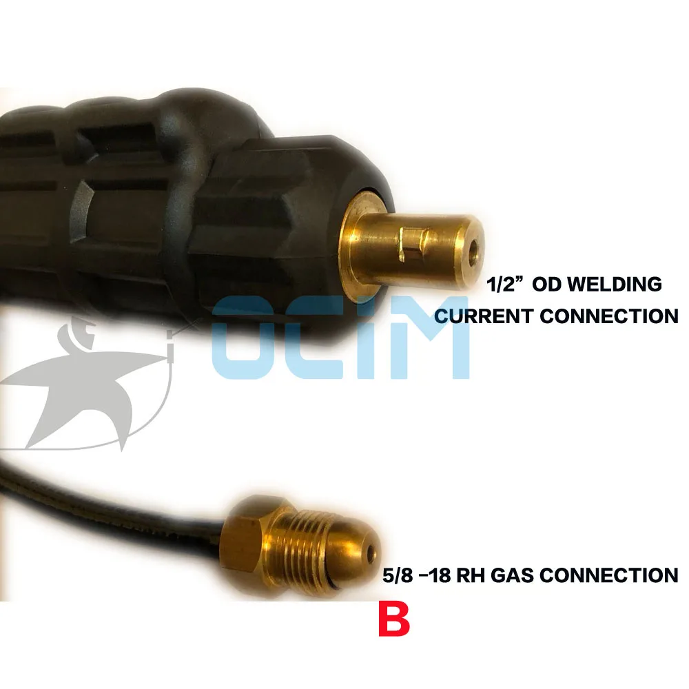 Tig Gun 4m WP9 Series 35-70 Connector