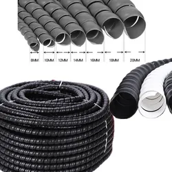 1/2/5/10M Winding Tube 8/10/12/16/20mm Wire Organizer Cover Cable Tube Protection Sleeve Tube Spiral Wrap Winding Protector
