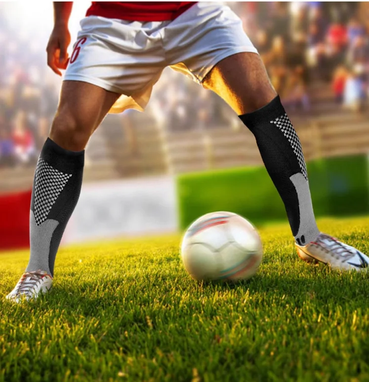 2/3/4 Pairs Running Men Compression Socks Fit Varicose Veins Football Soccer Stockings 30 Mmhg Atheletic Men Women Sports Socks