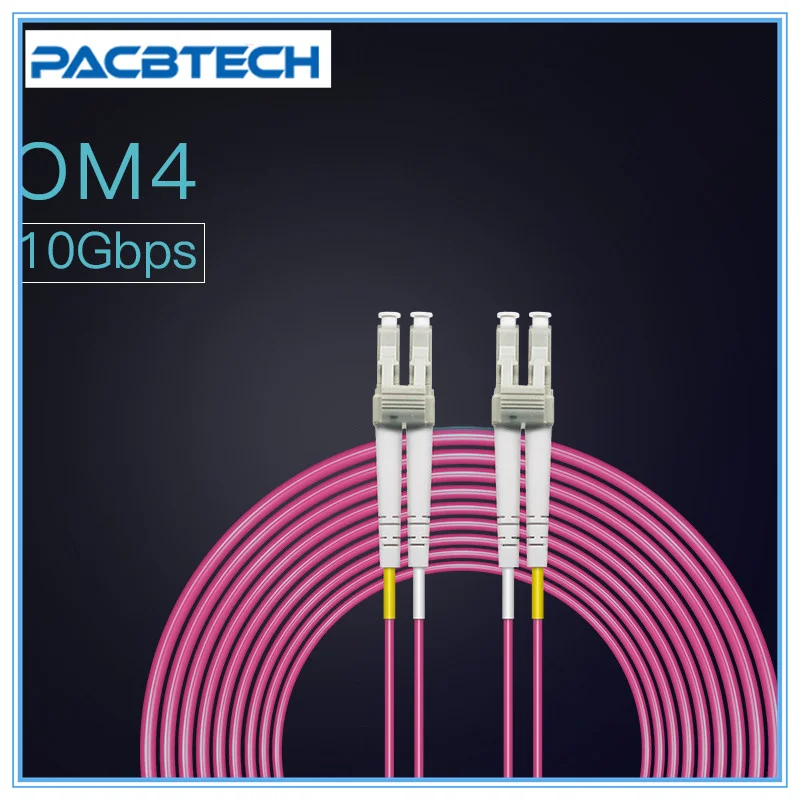 OM4 40Gbps 100G Fiber Optic Patch Cord LC-LC 1m 2m 3m 5m 10m 15m 50/125 2.00mm 2 core Multimode Duplex Fibra optic patch Cable