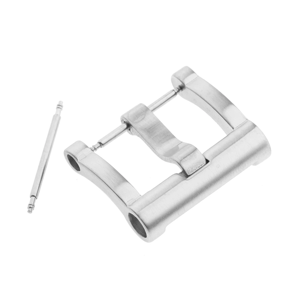 20mm Brushed Steel Replacement Pin Buckle Watch Buckle for Watch Band Straps