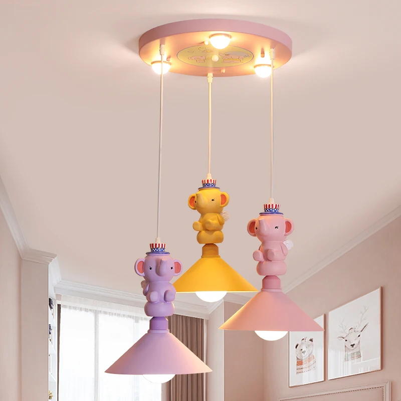 

Children's Room Pendent Light Girl Princess Bedroom Lamp Cartoon Creative Hanging Light Baby's Room Lamp Lampara Para Comedor