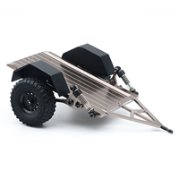 1:32 1:35 Simulation Small Trailer Chassis With Damping Suspension CNC Metal Trailer Mood Suitable For Orlandoo Hunter RC Model