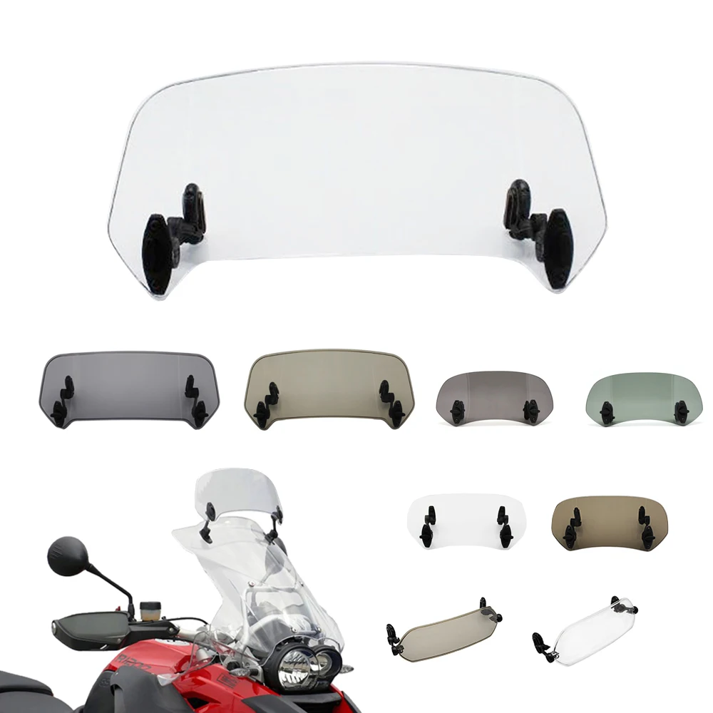 Motorcycle Risen Adjustable Wind Screen Windshield Spoiler Air Deflector for Honda BMW KAWASAKI YAMAHA HONDA SUZUKI DUCATI