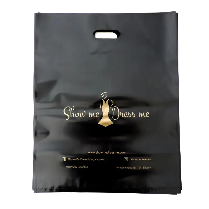 Plastic Packaging Gift Bag, Custom Printed Logo, 35x45cm