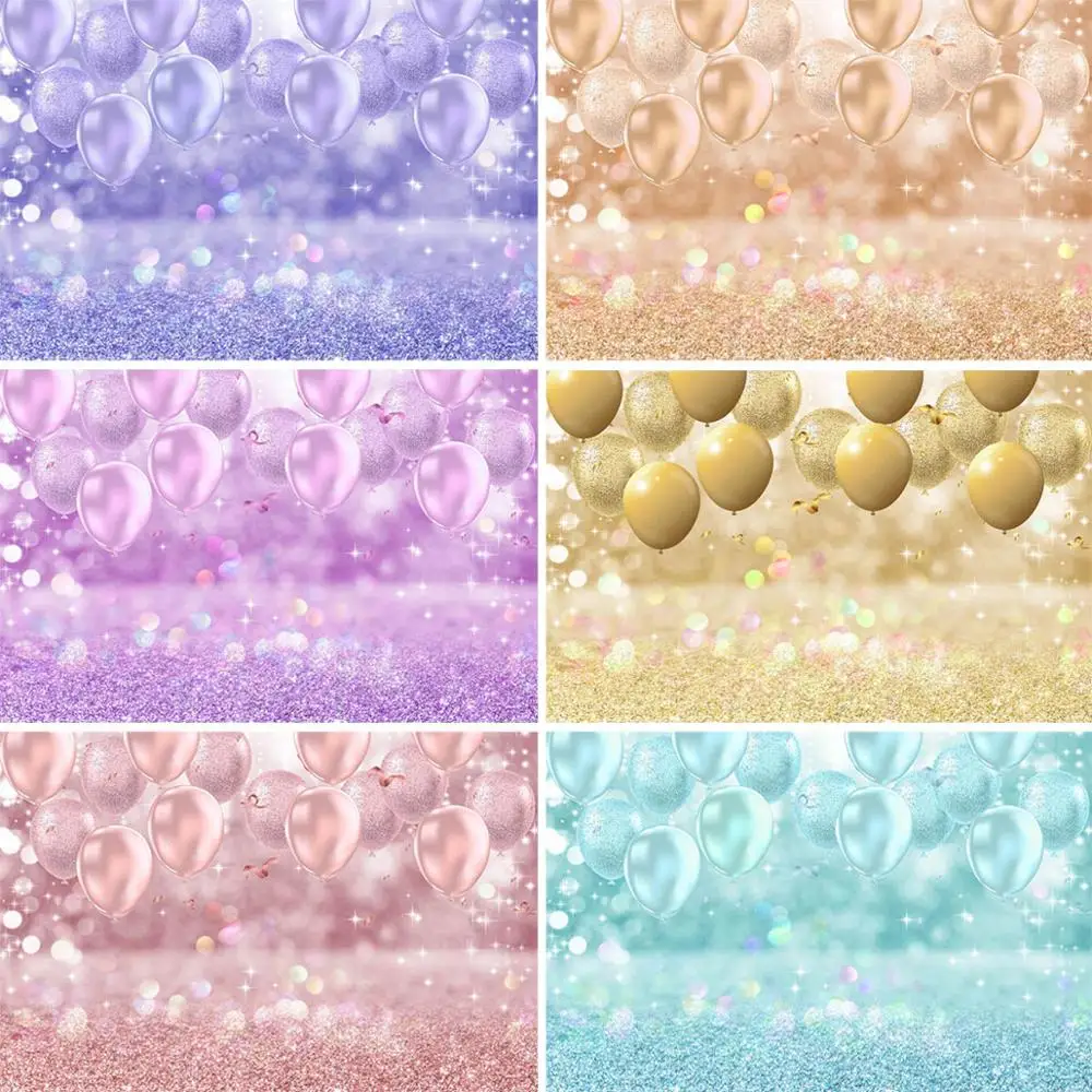 Mocsicka Luxus Ballon Fotografie Hintergrund Bokeh Glitter Geburtstag Hintergrund Photo Schießen Nach Foto Dekoration Requisiten