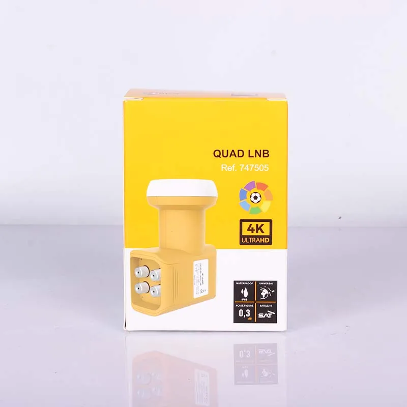 Satellie HDデジタルデジタル受信機,0.3dbクアッドバンド,ノイズ図,ユニバーサル