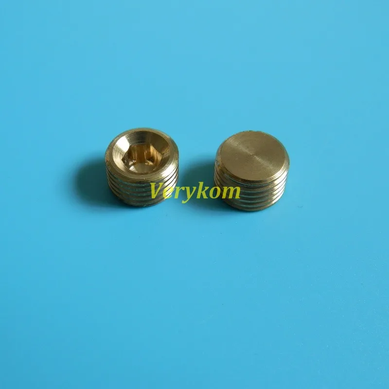جميع حجم 10 قطعة/الوحدة PT & NPT ذكر الموضوع 1/4 "bsp 3/8" 3/4 "عرافة المقبس هوائي التوصيل نهاية كاب 1/16 BD-01/02/03/04