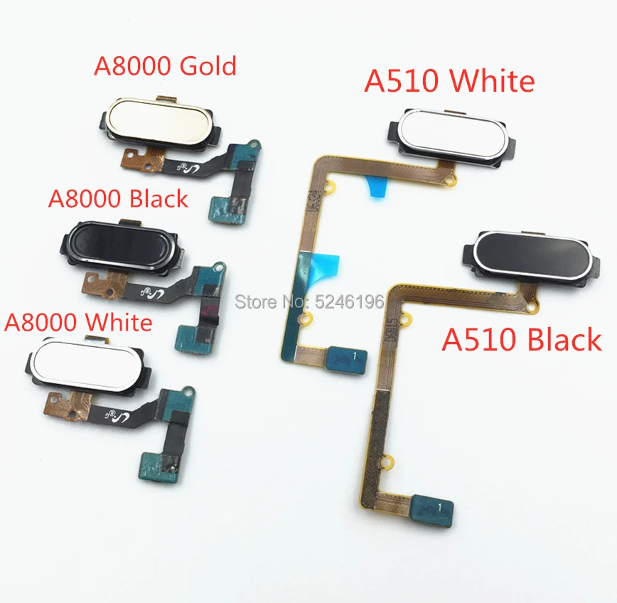 

Home Return Key Menu Button Fingerprint Sensor Flex Cable For Samsung Galaxy A8 A8000 A5 A510 Gold white black Touch Repair Part