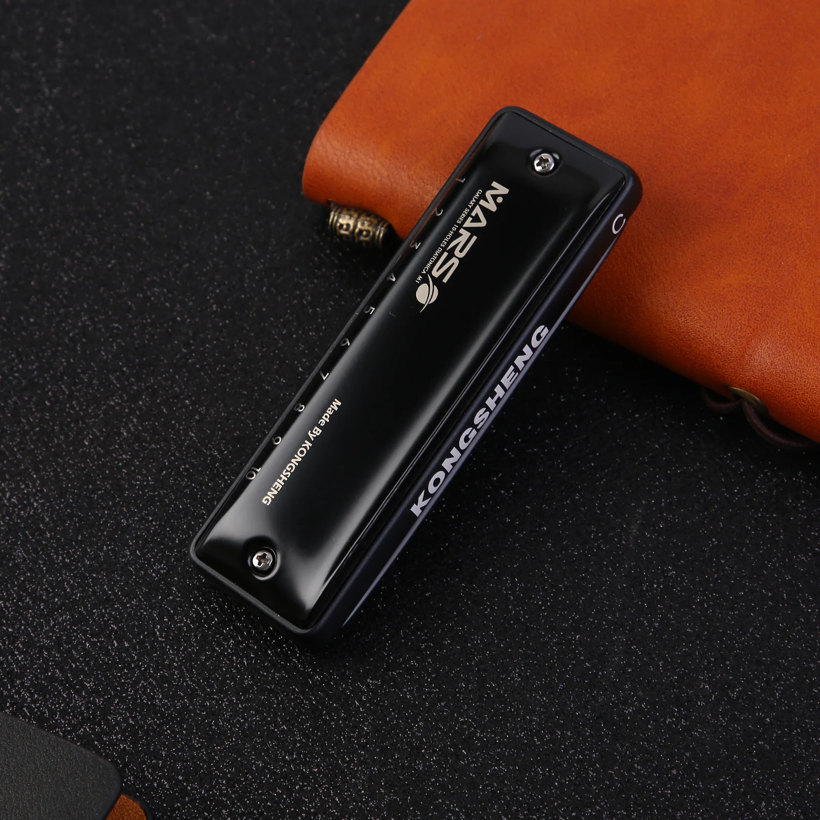 KONGSHENG M2Mars  Diatonic Harmonica Black