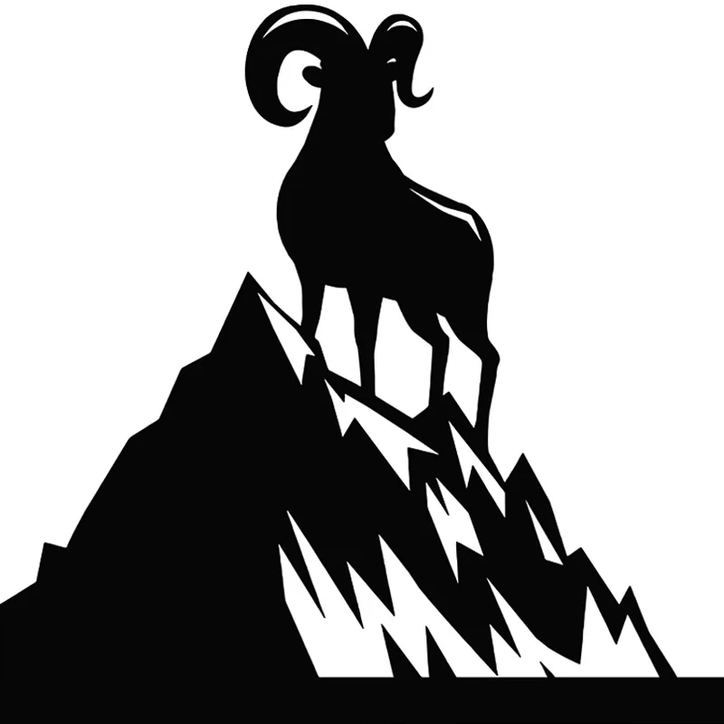 S51046 Various Sizes/Colors Car Stickers Vinyl Decal Sheep Lamb Goat Hill Mountain Motorcycle Decorative Accessories Waterproof