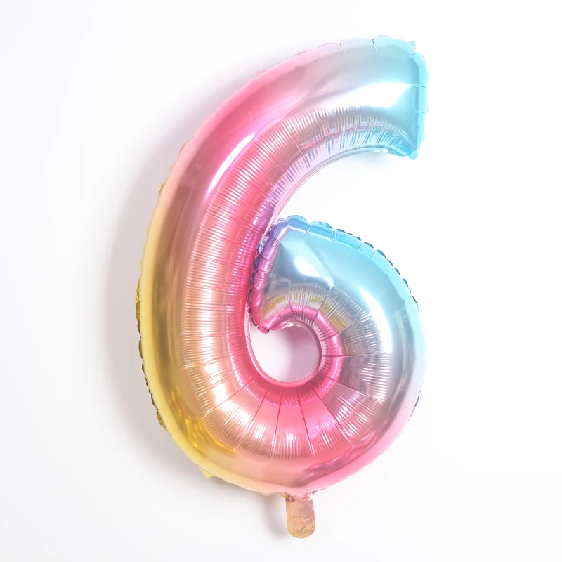 16 32 40 Inch Silver Gold Blue Pink Foil Number Balloons Digital Adult Birthday Wedding Party Decor Baby Shower kid toys balloon - view 5