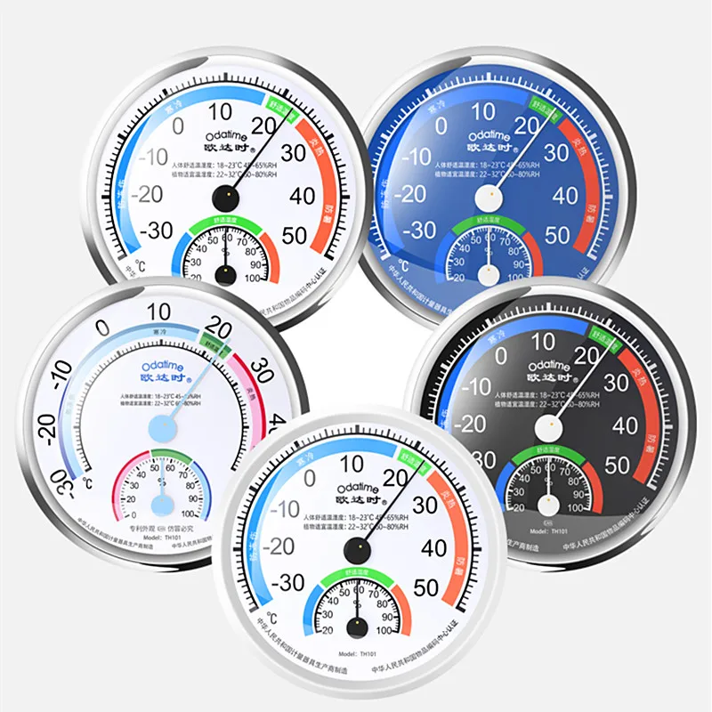 8 tipi di termometro per interni da esterno a parete igrometro per finestre termometri meccanici barometro per uso domestico ambientale