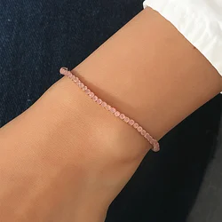 1Pieces Ladies Crystal Bracelet 41 Colors Full Rhinestone Elastic Bracelet Women Wristband Bracelet Gift 2.0mm