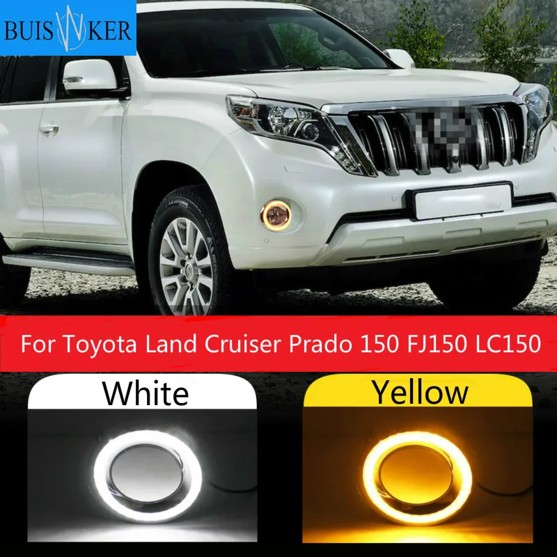 

DRL for Toyota Land Cruiser 2700/4000 Prado 150 FJ150 LC150 2014 2015 LED Daytime Running Light Bumper Fog Lamp 2pcs