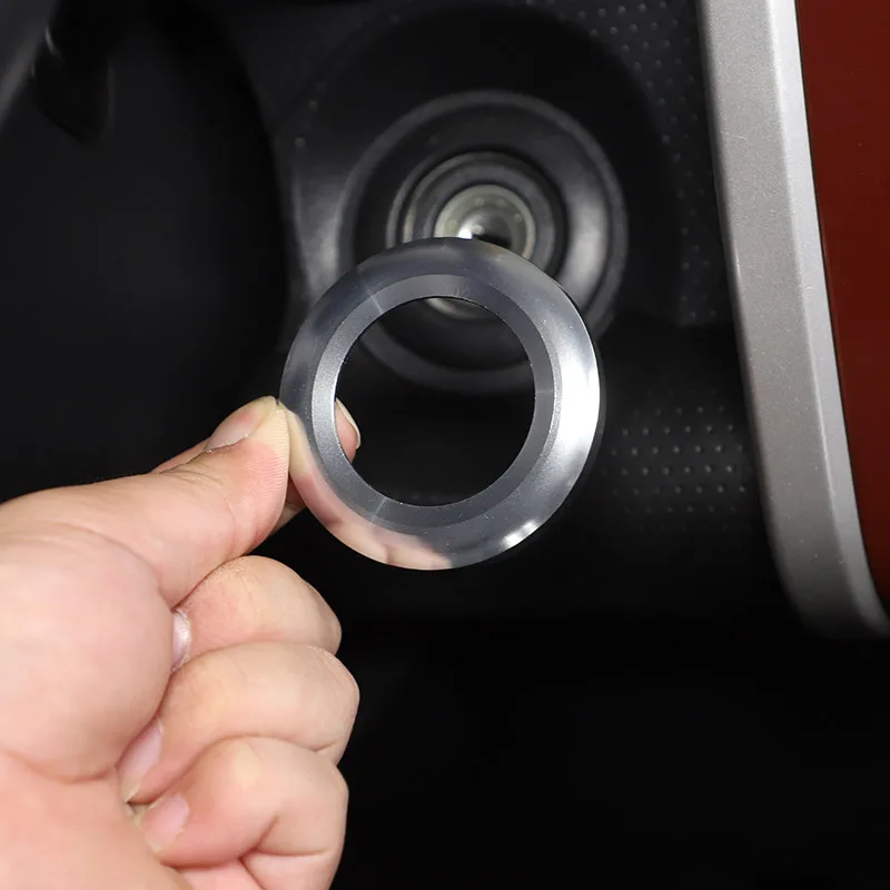 Aluminum Alloy For Toyota FJ Cruiser 2007-2021 Car Lgnition Switch Keyhole Decoration Ring Trim Cover  Stickers Car Accessories