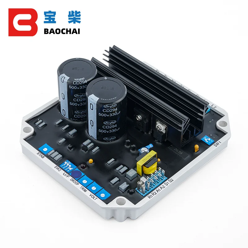 VR08 KF308A AVR Automatic Voltage Regulator Brushless Powerly Generator Stabilizer Single Three Phase Adjuster