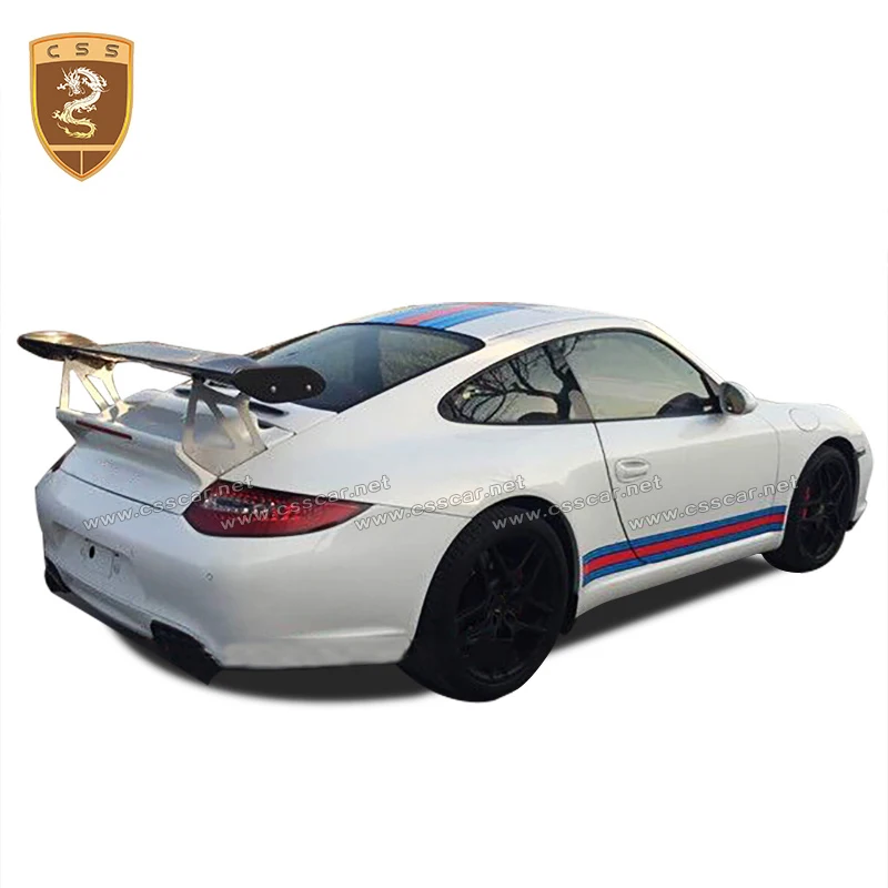 GT4 style carbon fiber rear wing spoiler For Porscher-911 Series 997 Changed GT4 Style Rear Spoilers car Accessories 00321