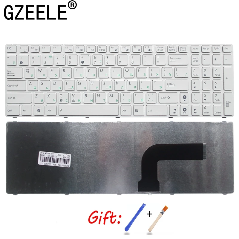 GZEELE RU keyboard For ASUS K53SV G73Sw G73Jw K52D K52DR K52DY K52JK K52JR K52JT K52JU K52JV K53SC Laptop Keyboard  White New