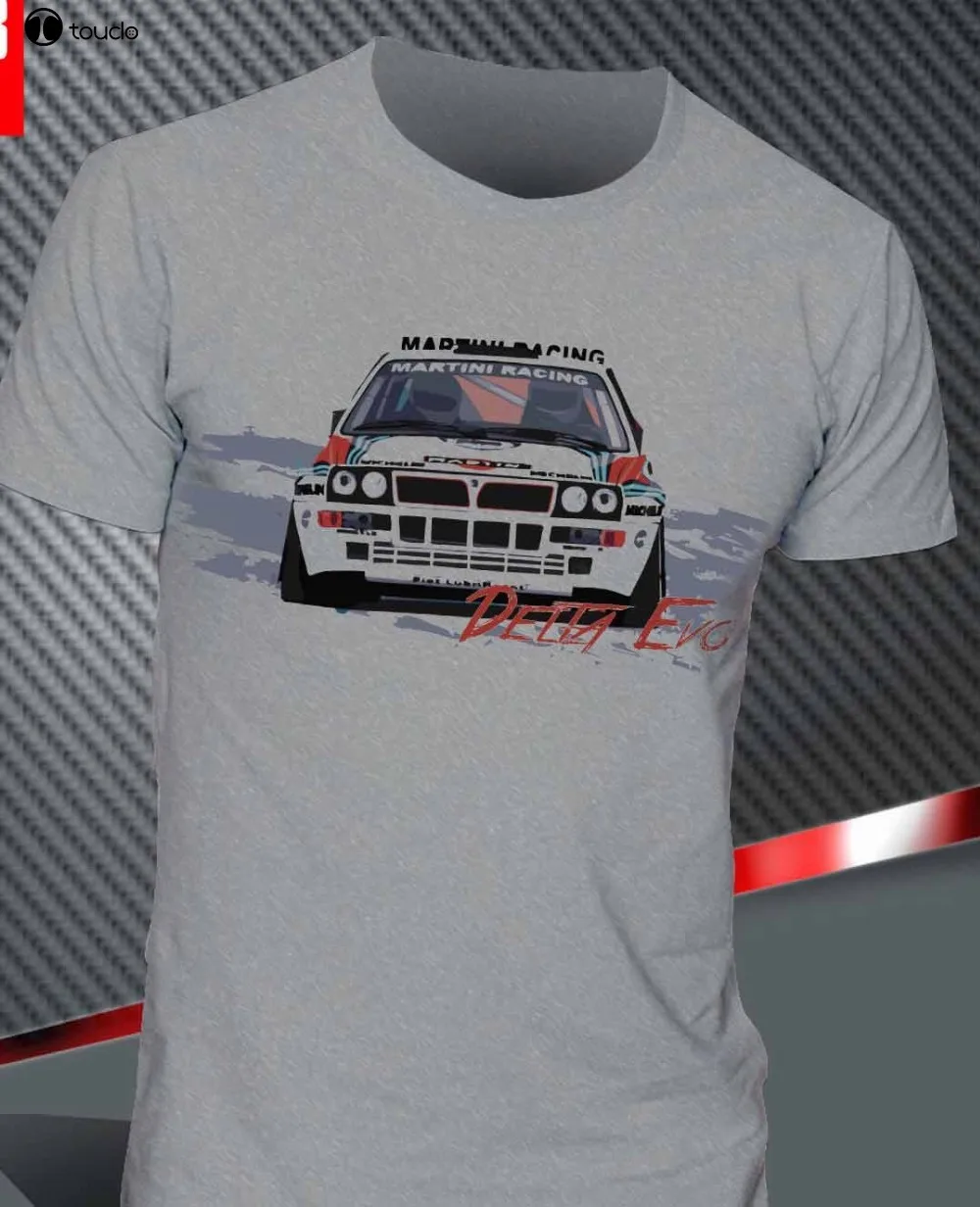 T-Shirt Lancia Delta Martini Evoluzione Hf Integrale Rally Printed T-Shirts Men Fashion 2019 Casual Solid Color T Shirt Design