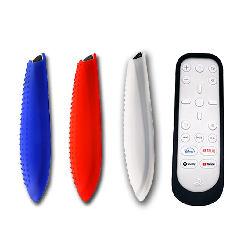 Caso de silicone macio controle remoto capa para ps5 console do jogo acessórios mídia protetor remoto escudo da pele para playstation 5