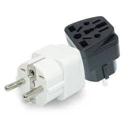 1PCS Universal AU UK US to EU Kr Plug Adapter German Russia AC Power Socket France Schuko Plug Travel Charger Adapter Converter