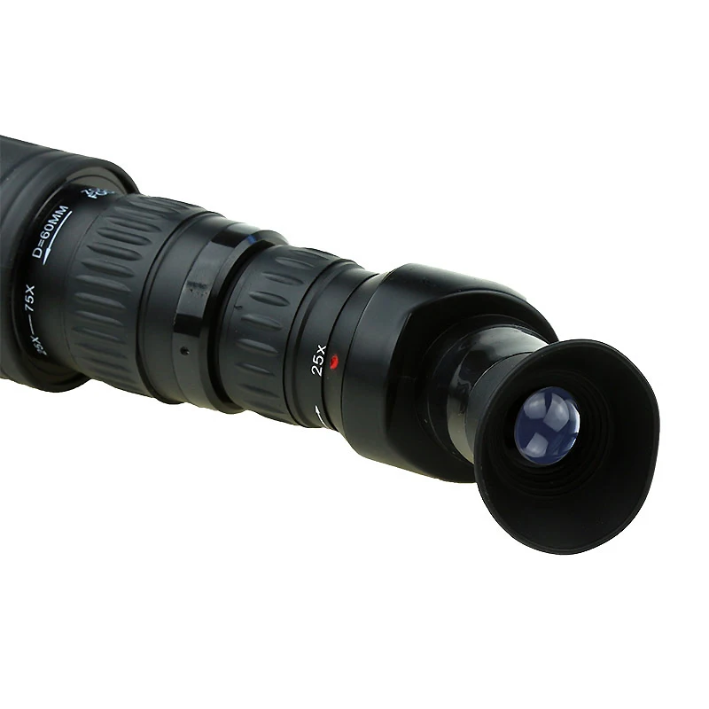 Telescopio Monocular HD lll con trípode, Visión de aves, gran angular, para acampada al aire libre, 25-75x60