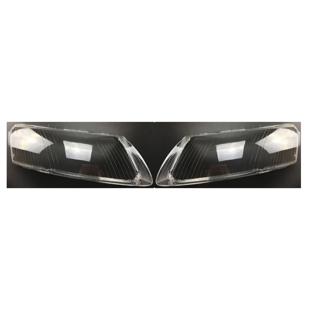 Car Headlight Cover Lens Glass Shell Front Headlamp Transparent Lampshade Auto Light Lamp For Audi A6 C6 2004-2011