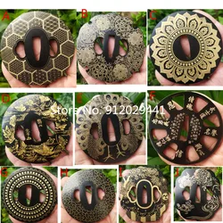 High Quality Japanese Iron Guard Tsuba For Samurai Katana Sword Knife Guard Wakizashi HandMade DIY Fittings