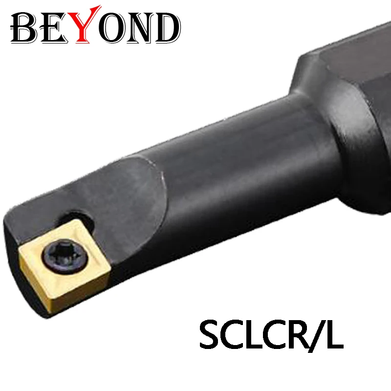 BEYOND 너머 내부 구멍 작은 터닝 공구 홀더 카바이드 선반 커터 보링 바 SCLCR S06K-SCLCR06-A12 6/7/8/14mm S12M-SCLCR09-A16