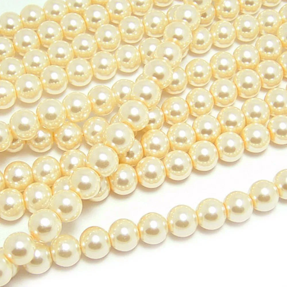 (A011)3mm 4mm 5mm 6mm 8mm 10mm 12mm 14mm 16mm Black White Gray Brown tone Round Glass Dyeing Color Beads Imitation pearls