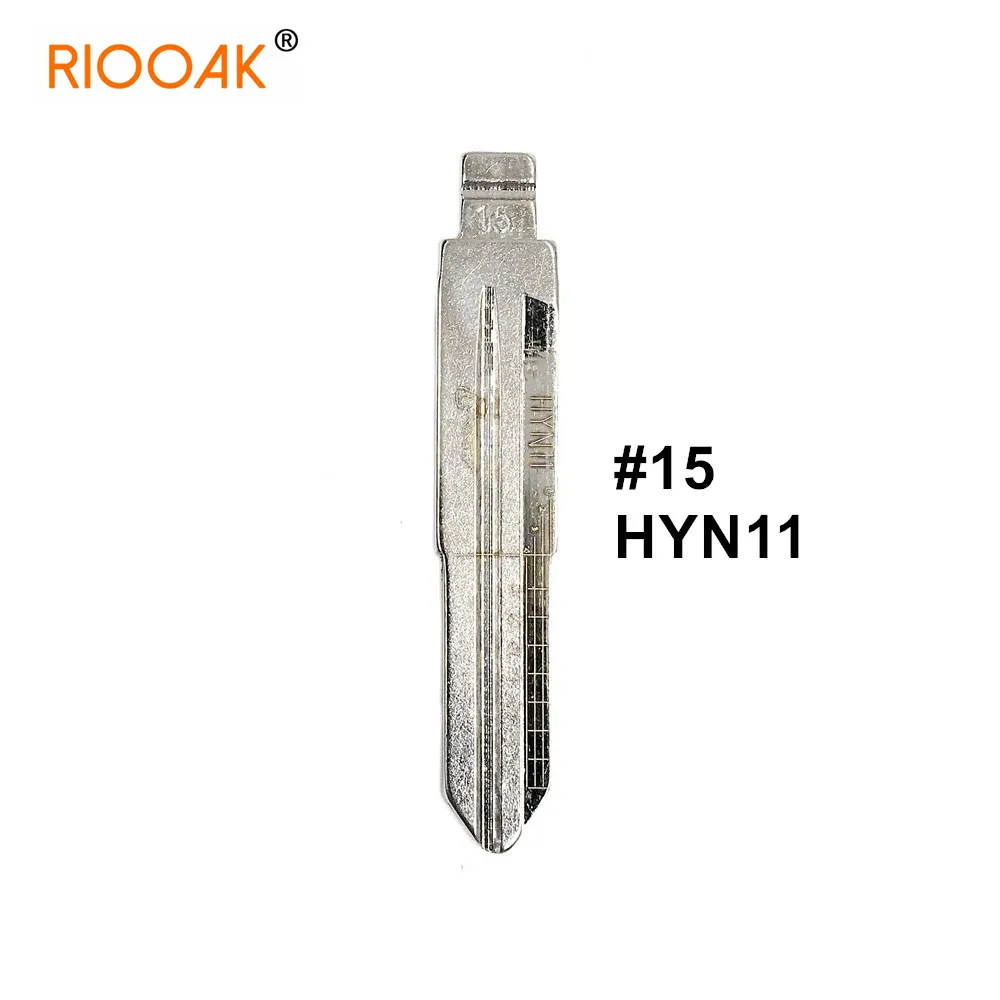 

Лезвие ключа 2 в 1 HYN11 #15 Lishi, 5 шт., металлические режущие зубья, чистые гравированные лезвия для Hyundai Elantra/Tucson/Kia Cerato