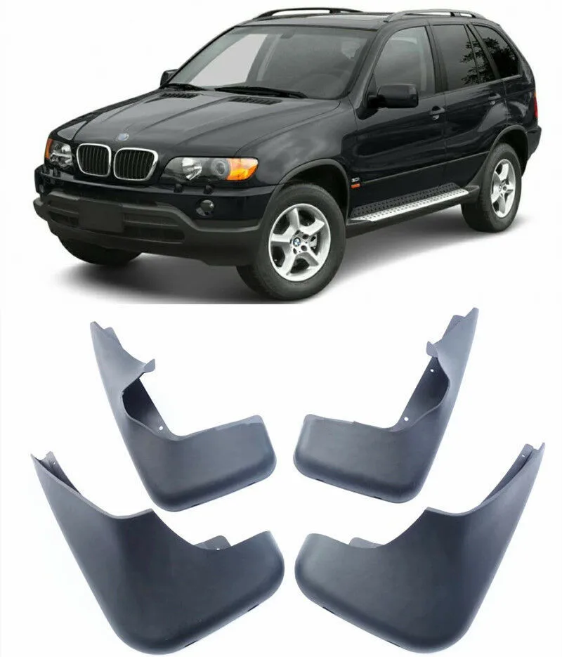 

4pcs/set Car Tyre Mud Flaps for BMW X5 E53 2000 2001 2002 2003 2004 2005 2006 Mudguards Mudflaps Mud Guard fenders Accessories
