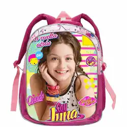 12.5Inch Soy Luna Backpack Famous TV For Boys Girls Teenager School Bags Fashion Pink New Mochila Bolsa