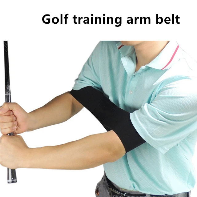 2PCS Golf Hand Movement Correction Belt Golf Smooth Swing Training Auxiliary Arm Belt Golf Training Arm Belt