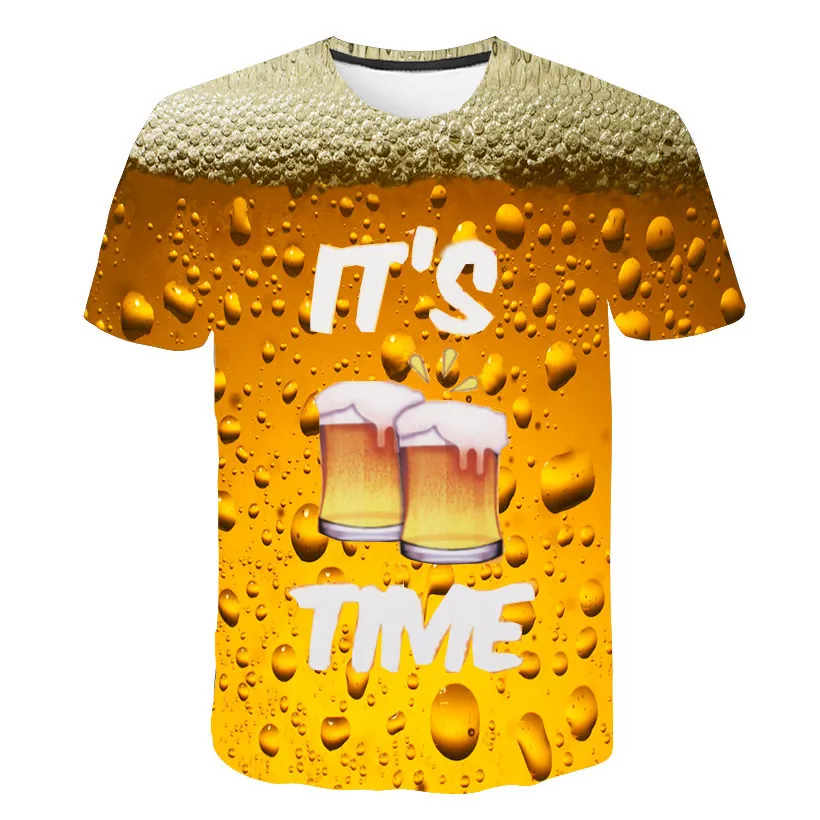 t-shirt beer man Funny Novelty T-shirt man friends gathering Beer bubbles summer Unisex Outfit Clothing Fitness clothes specials